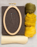 Goldenrod Wall Hanging Needle Felting Kit (Grey Fox Felting)