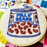 Beans Embroidery Kit (Hook, Line & Tinker)