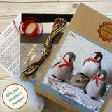 Baby Penguins Wool Mix Felt Craft Kit (Corinne Lapierre)