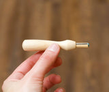 Wooden Handle for Single Felting Needle (Grey Fox Felting)