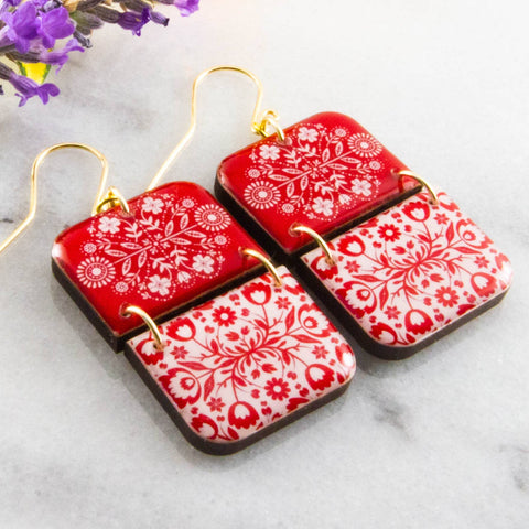 Scandinavian Floral Earrings (No Man's Land)