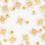 Made with Joy and Star Woven Christmas Labels (Sarah Hearts)