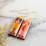 Retro Lobster Earrings (No Man's Land)