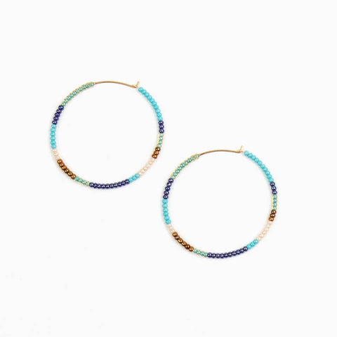 Altiplano Beaded Hoop Earrings