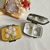 Embroidered Mini Notions Box With Mirror (Quince Fables)