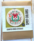 Woodland Holiday Cross Stitch Kit (Spot Colors)
