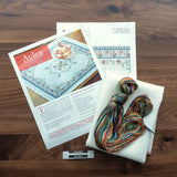 Santorini Floral Cross Stitch Kit (Avlea Folk Embroidery)