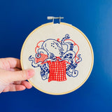 Octopus Knitting Embroidery Kit (Hook, Line & Tinker)
