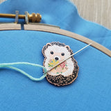 Hedgehog Needle Minder (Jessica Long Embroidery)