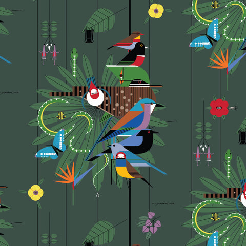 Discovery Place Charley Harper Bark Cloth