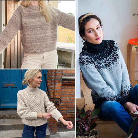 Knitting Sweater Series Session 1 Sept.  8 - 29 (4 weeks)  6 - 8pm