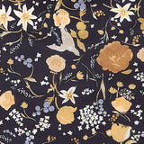 nani IRO Rakuen Cotton Silk Lawn Black