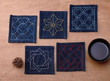 Sashiko Tsumugi Sampler Coasters