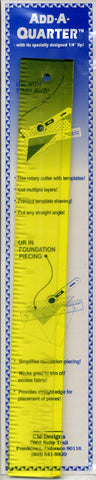 CM Designs Add-a-Quarter Ruler 1.5” x 12”