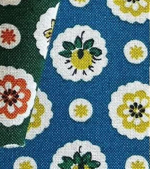 Senyo Country Cameo Flowers Blue