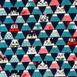 Senyo Mt. Fuji Kawaii Cats Navy