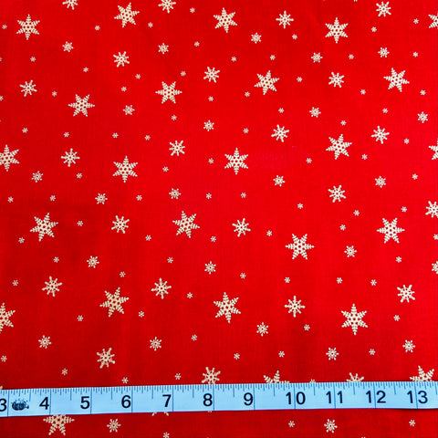 Hishiei Metallic Snowflakes Red