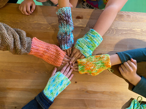 KIDS' Crochet and Knitting Thursdays 4:00 - 5:15pm March 13, 20, April 3-24 (6 weeks) Beg - Adv.