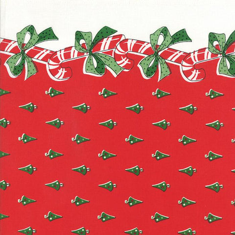 Toweling — Candy Canes Red