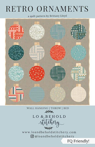 Retro Ornaments Quilt Pattern (Lo & Behold Stitchery)