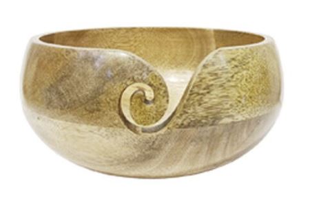 Mango Wood Yarn Bowl