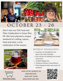 Fall Harvest Food and Fiber Celebration Oct. 23-26