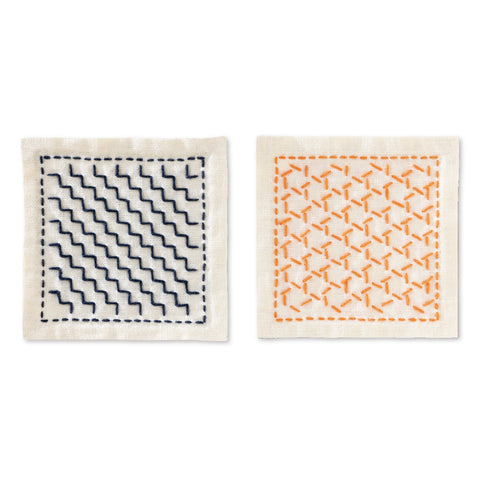 Sashiko Layered Basket Weave Two-Piece Coaster Kit SK-482