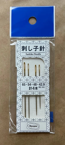 Sashiko Needles Assorted Sizes 4pk (Olympus)