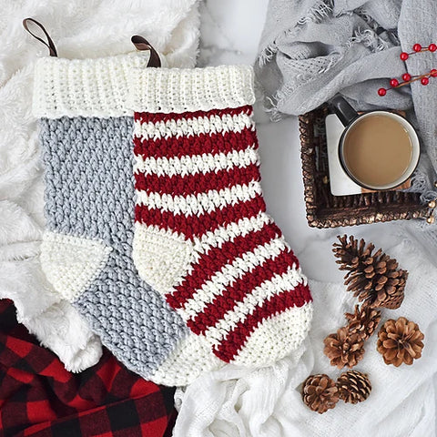 Crochet Holiday Stockings Sundays, December 3, 10 and 17 3:30 - 5:30pm