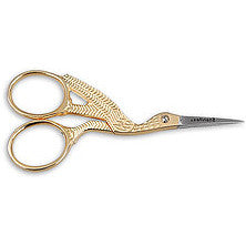 Stork scissors 3.5" gold finish (Tamsco)