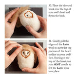 Barn Owl Needle Felting Kit (Grey Fox Felting)
