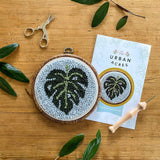 Classic Monstera Punch Needle Kit