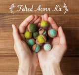 Felted Acorn Kit (Grey Fox Felting)