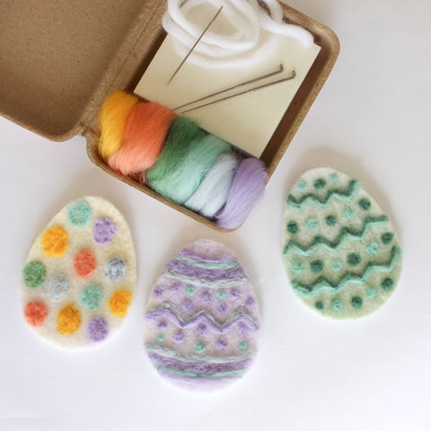 Mini Easter Egg Needle Felting Kit (Sheep Creek Studio)