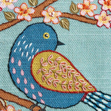 Birds & Blossoms Printed Linen Embroidery Kit