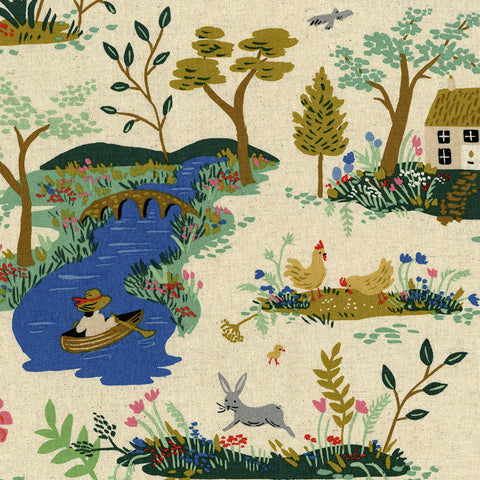 English Garden Garden Toile Cream Canvas