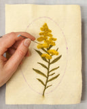 Goldenrod Wall Hanging Needle Felting Kit (Grey Fox Felting)