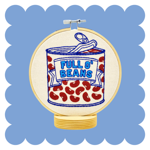 Beans Embroidery Kit (Hook, Line & Tinker)