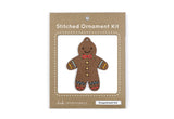 Kiriki Press Gingerbread Kid Stitched Ornament Kit