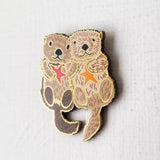 Sea Otters Needle Minder (Jessica Long Embroidery)