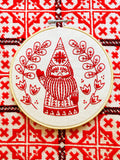 NEW! Nordic "Jul" Gnome Complete Embroidery Kit