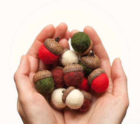 Holiday Felted Acorn Kit (Grey Fox Felting)