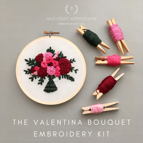 The Valentina Bouquet Embroidery Kit (And Other Adventures Embroidery Co.)