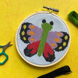 Spot Colors Butterfly by Mary Engelbreit Cross Stitch Kit