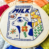 Milk Embroidery Kit (Hook, Line & Tinker)