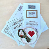I'm Coming to the Cottage Cross Stitch Kit (Subversive Cross Stitch)