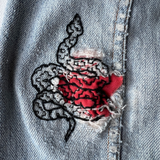 Sashiko Snake Stick and Stitch Pattern (Socorro Society)