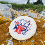 Octopus Knitting Embroidery Kit (Hook, Line & Tinker)