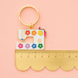 Daisy Sewing Machine Enamel Keychain (Sarah Hearts)