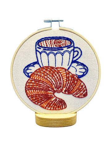 Croissant Embroidery Kit (Hook, Line & Tinker)